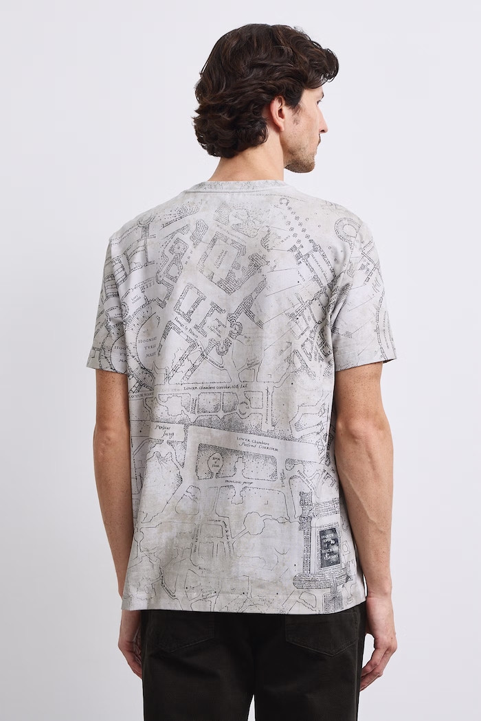 T-shirt męski bawełniany z elastanem Medicine RW26-TSM680 beżowy