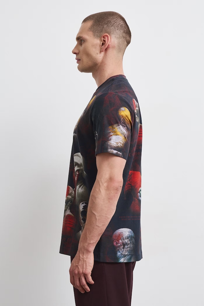 Odzież T-shirt męski z kolekcji Wiesław Wałkuski x Medicine RW26-TSM750 czarny