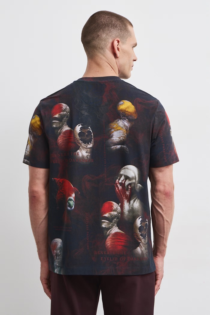 T-shirt męski z kolekcji Wiesław Wałkuski x Medicine RW26-TSM750 czarny
