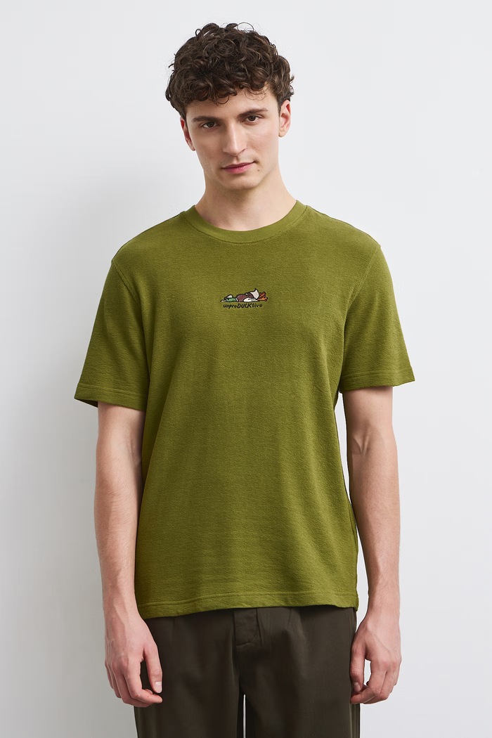 Medicine T-shirt męski bawełniany zielony RW26-TSM800