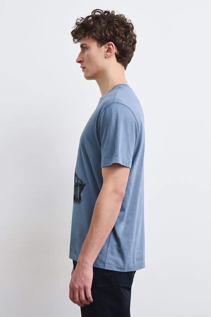 Medicine T-shirt męski bawełniany RW26-TSM802 niebieski RW26