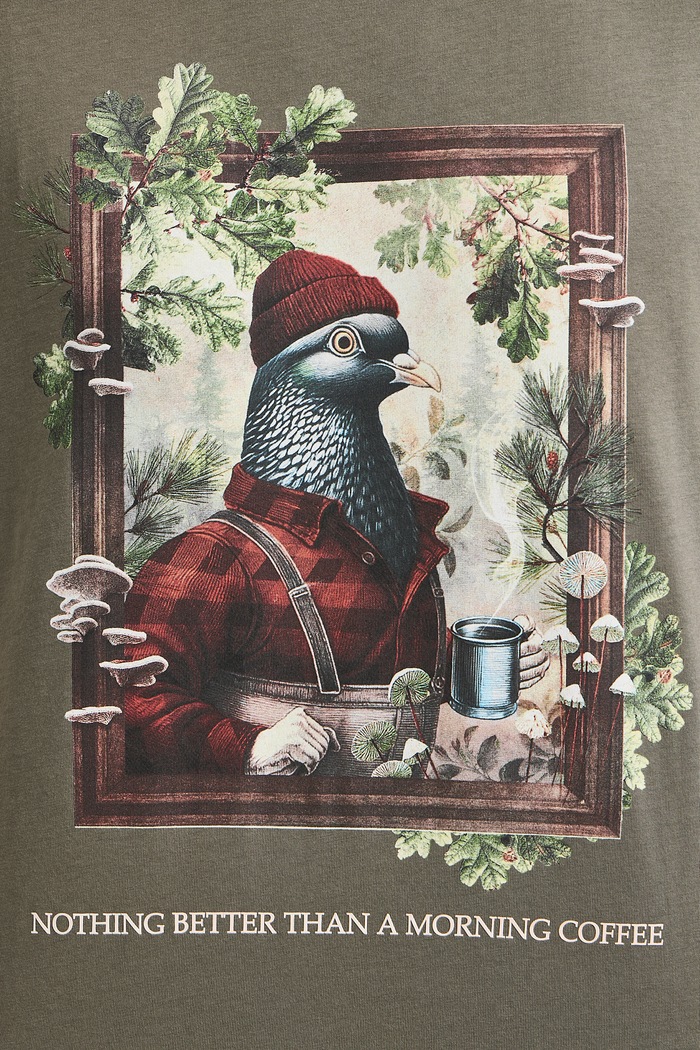 T-shirt męski bawełniany Medicine RW26-TSM804 zielony