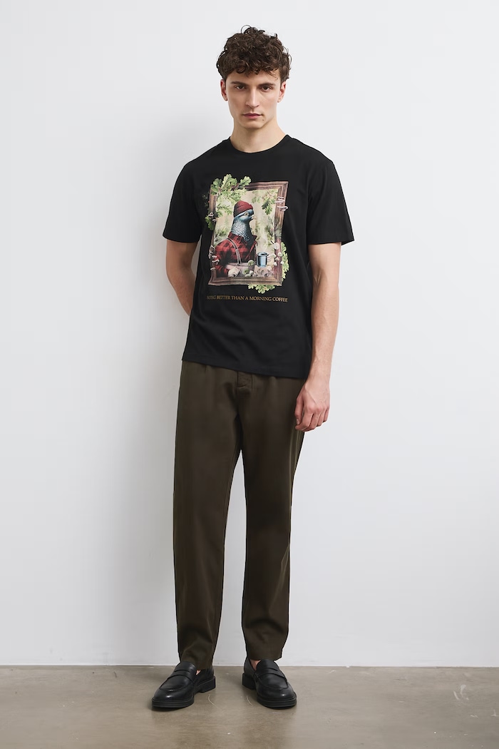 T-shirt męski bawełniany Medicine czarny RW26-TSM804