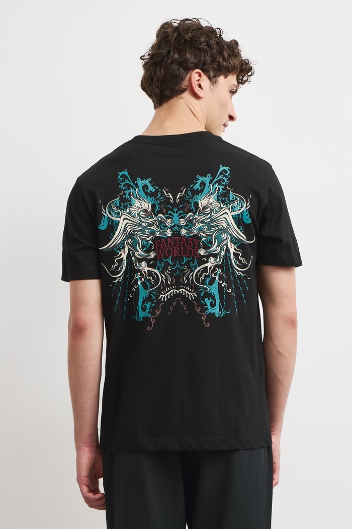 T-shirt męski bawełniany Medicine RW26-TSM852 czarny