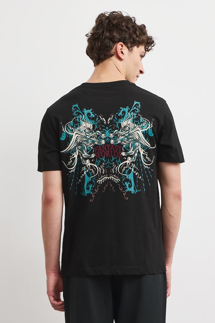 T-shirt męski bawełniany Medicine RW26-TSM852 czarny