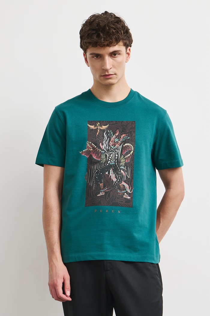 Medicine T-shirt męski bawełniany RW26-TSM853 zielony RW26