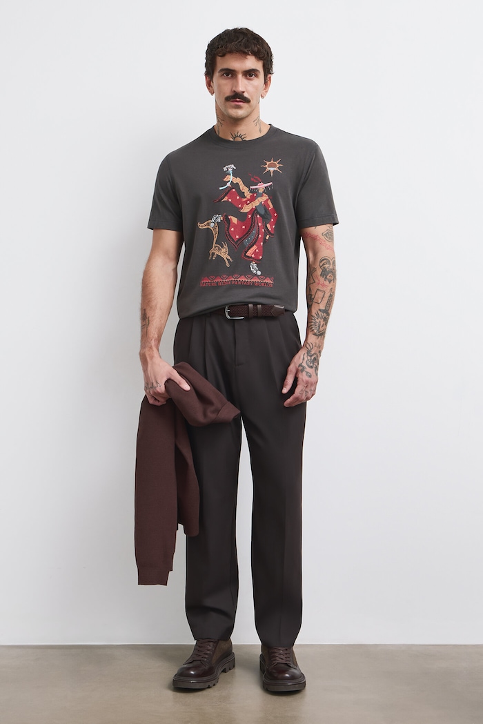 Medicine T-shirt męski bawełniany szary RW26-TSM854