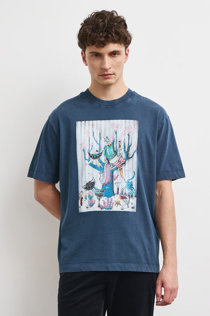 Medicine T-shirt męski bawełniany RW26-TSM855 granatowy RW26