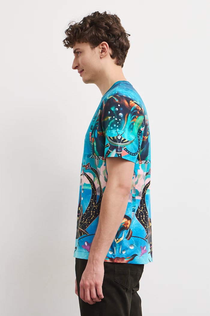 Odzież Medicine T-shirt męski bawełniany z elastanem RW26-TSM858 multicolor