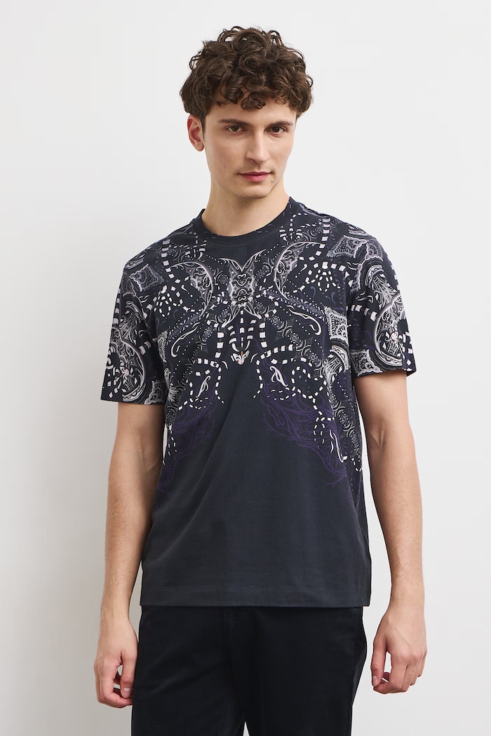 Medicine T-shirt męski bawełniany z elastanem RW26-TSM860 czarny RW26
