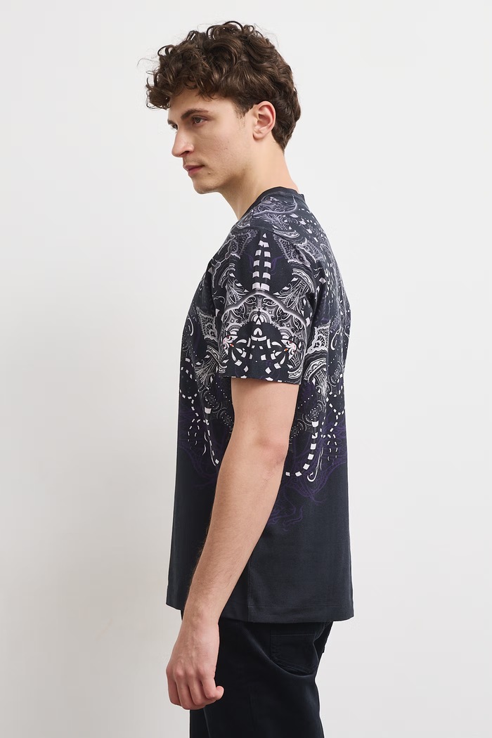 Odzież Medicine T-shirt męski bawełniany z elastanem RW26-TSM860 czarny