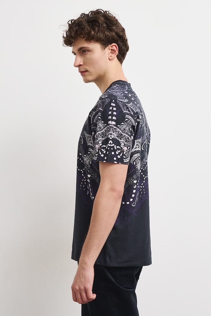 Odzież Medicine T-shirt męski bawełniany z elastanem RW26-TSM860 czarny