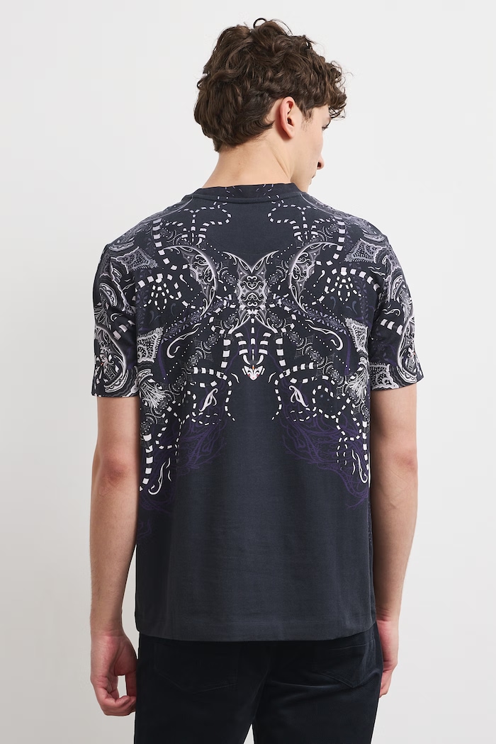 T-shirt męski bawełniany z elastanem Medicine RW26-TSM860 czarny