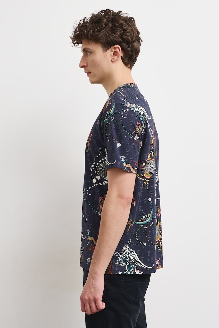 Odzież Medicine T-shirt męski bawełniany z elastanem RW26-TSM861 fioletowy