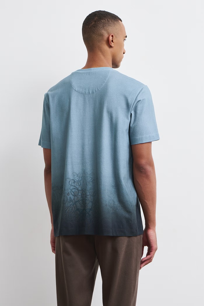 Odzież Medicine T-shirt męski bawełniany z elastanem RW26-TSM903 niebieski