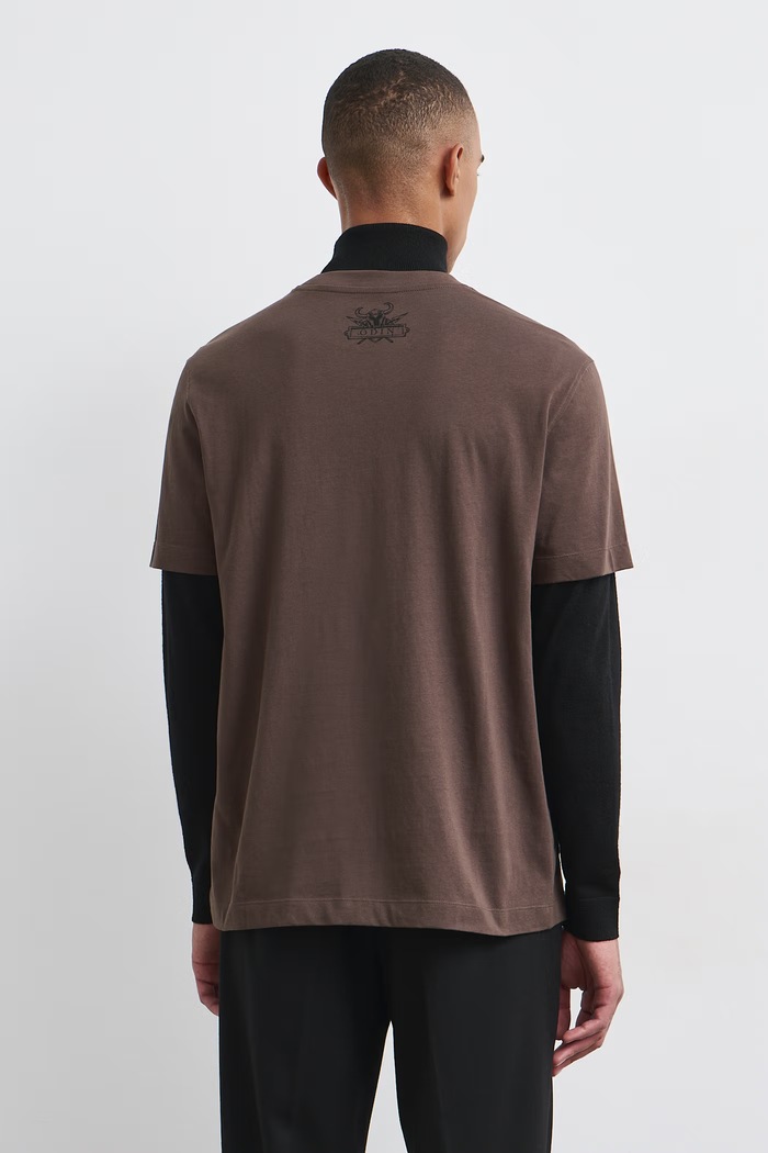Odzież Medicine T-shirt męski bawełniany RW26-TSM906 brązowy