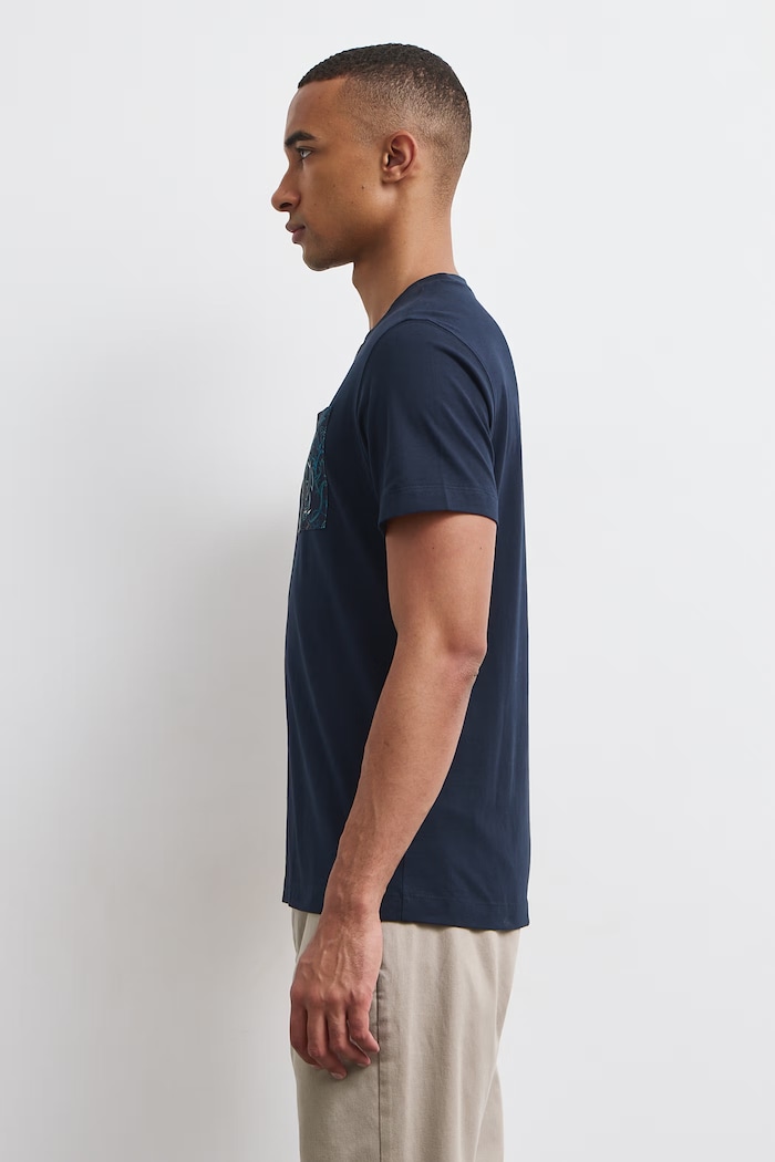 Medicine T-shirt damski bawełniany RW26-TSM907 granatowy RW26