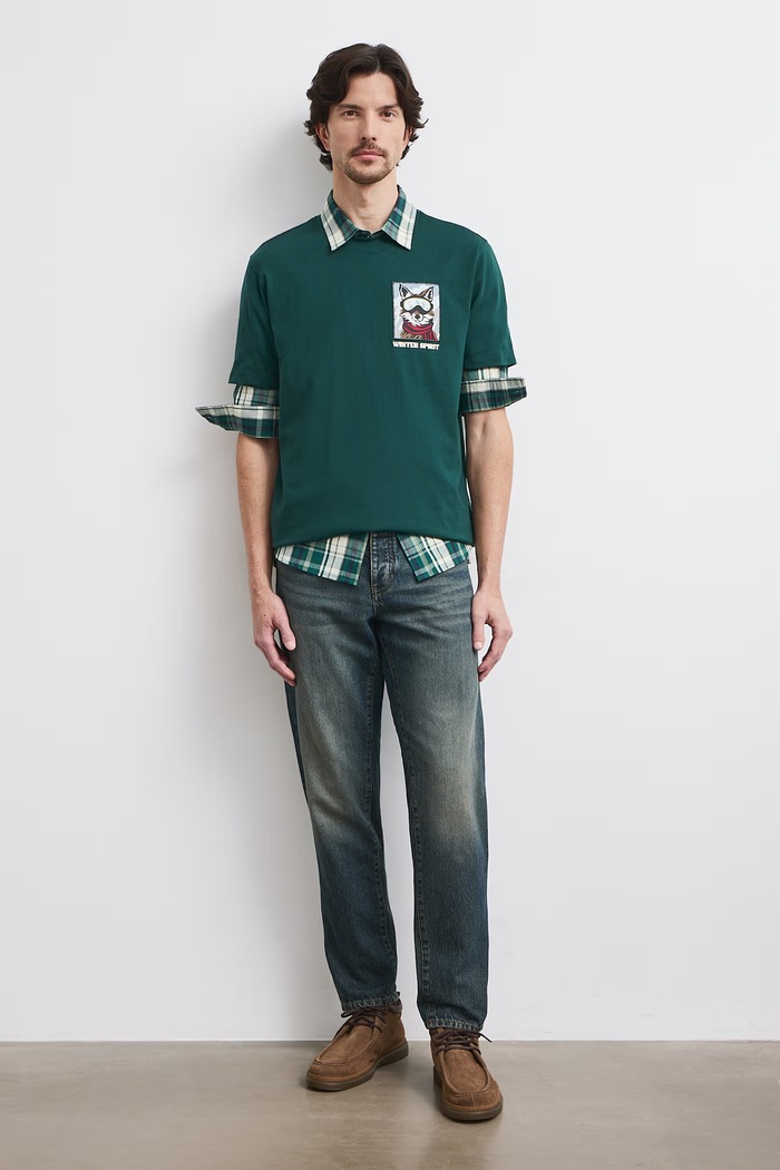 T-shirt męski bawełniany Medicine zielony RW26-TSMA33