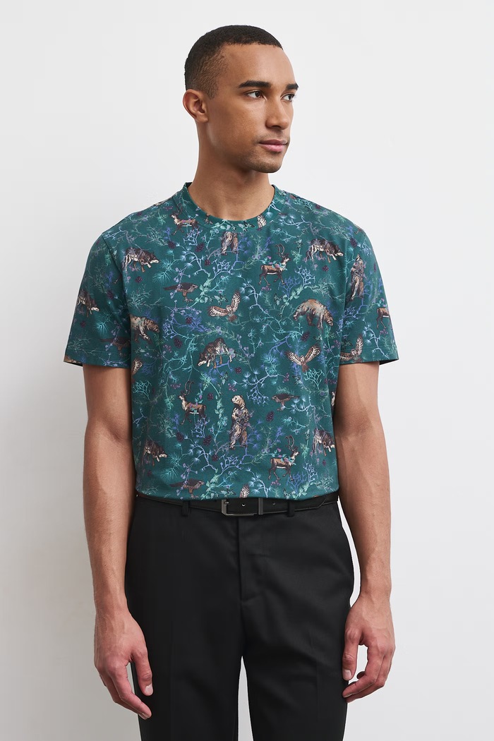 Medicine T-shirt męski bawełniany z elastanem RW26-TSMA35 zielony RW26