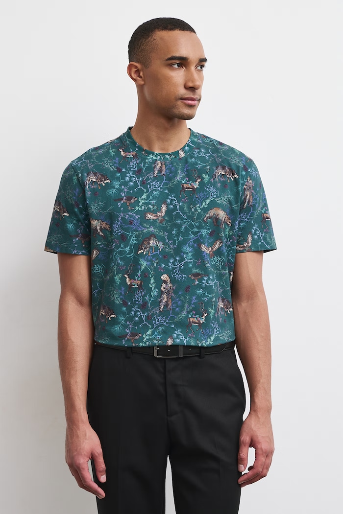 Medicine T-shirt męski bawełniany z elastanem RW26-TSMA35 zielony RW26