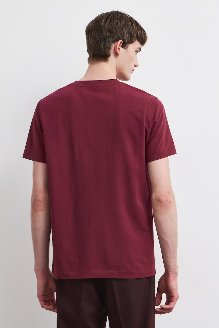 Odzież Medicine T-shirt męski bawełniany z elastanem RW26-TSMA36 bordowy