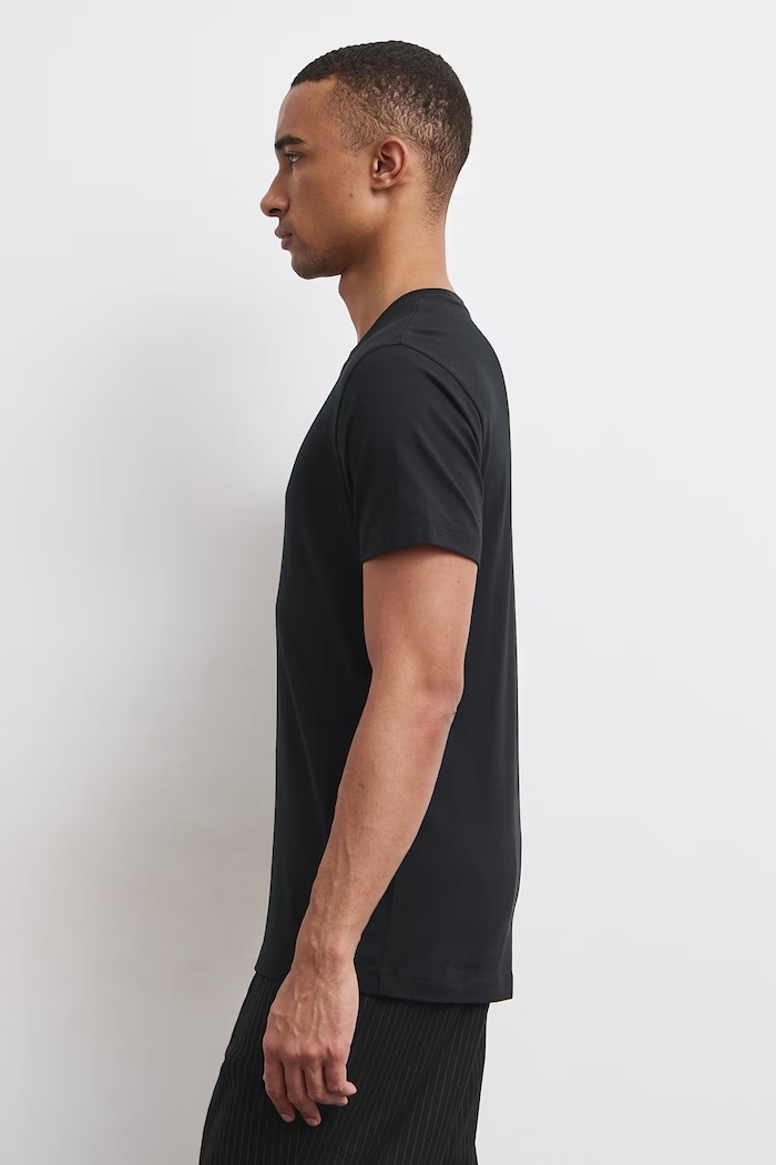 Medicine T-shirt męski bawełniany z elastanem RW26-TSMA36 czarny RW26