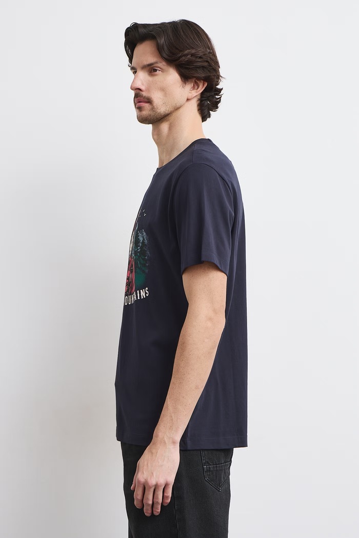 Odzież Medicine T-shirt męski bawełniany RW26-TSMA38 granatowy