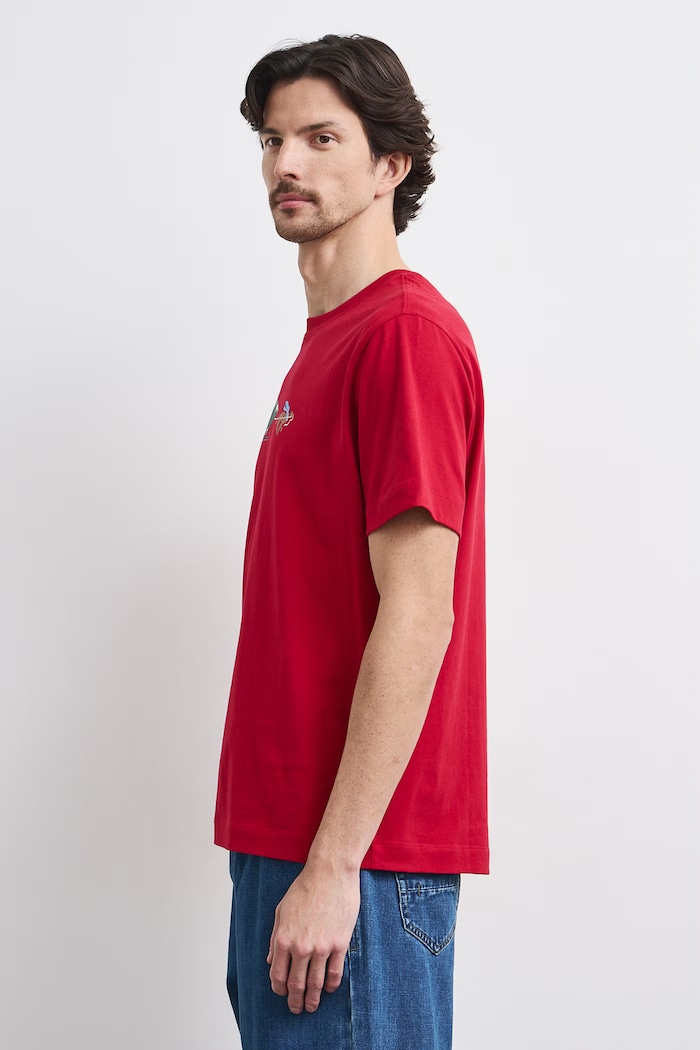 Medicine T-shirt męski bawełniany RW26-TSMA41 czerwony RW26