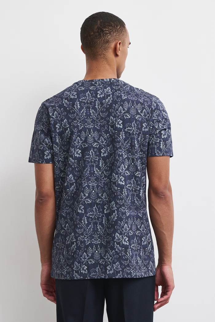 Odzież Medicine T-shirt męski bawełniany z elastanem RW26-TSMA42 granatowy