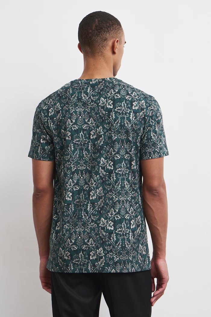 T-shirt męski bawełniany z elastanem Medicine RW26-TSMA42 zielony