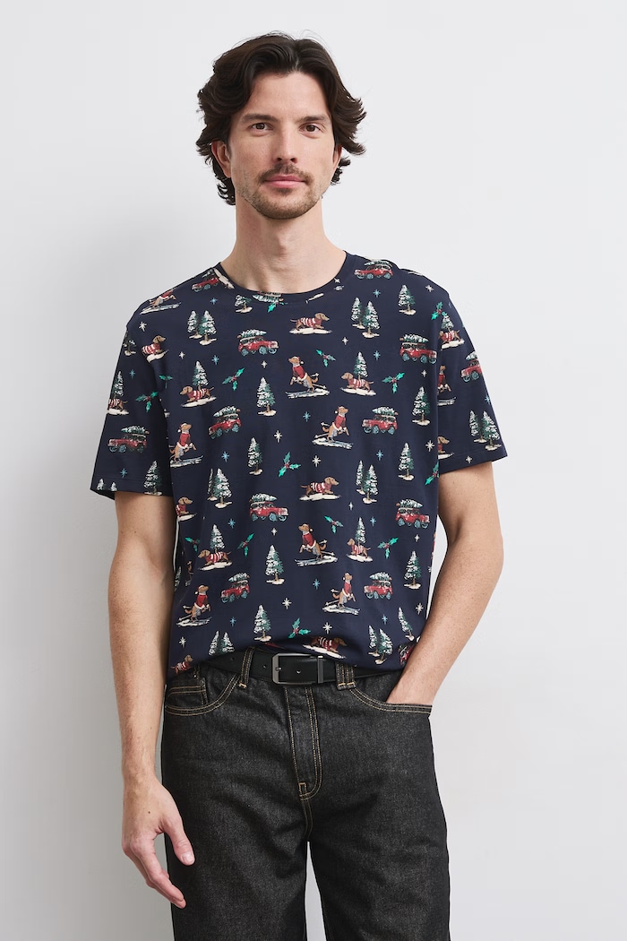 Medicine T-shirt męski bawełniany RW26-TSMA44 granatowy RW26
