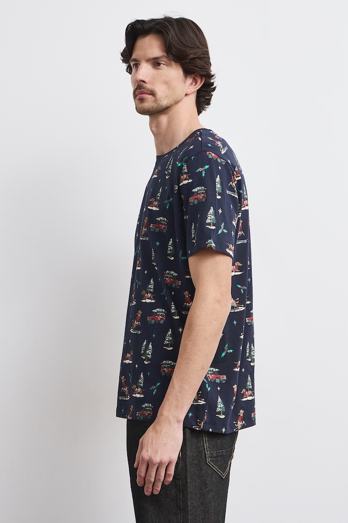 Odzież Medicine T-shirt męski bawełniany RW26-TSMA44 granatowy