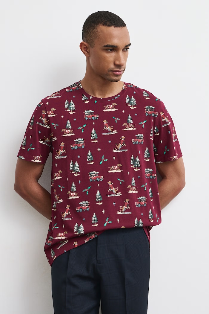 Medicine T-shirt męski bawełniany RW26-TSMA44 bordowy RW26