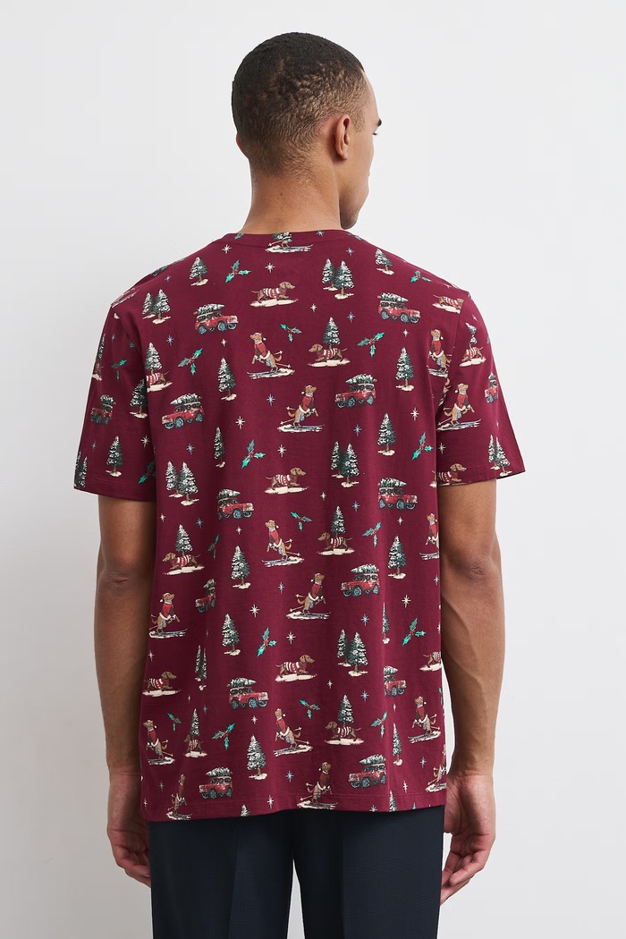 T-shirt męski bawełniany Medicine RW26-TSMA44 bordowy