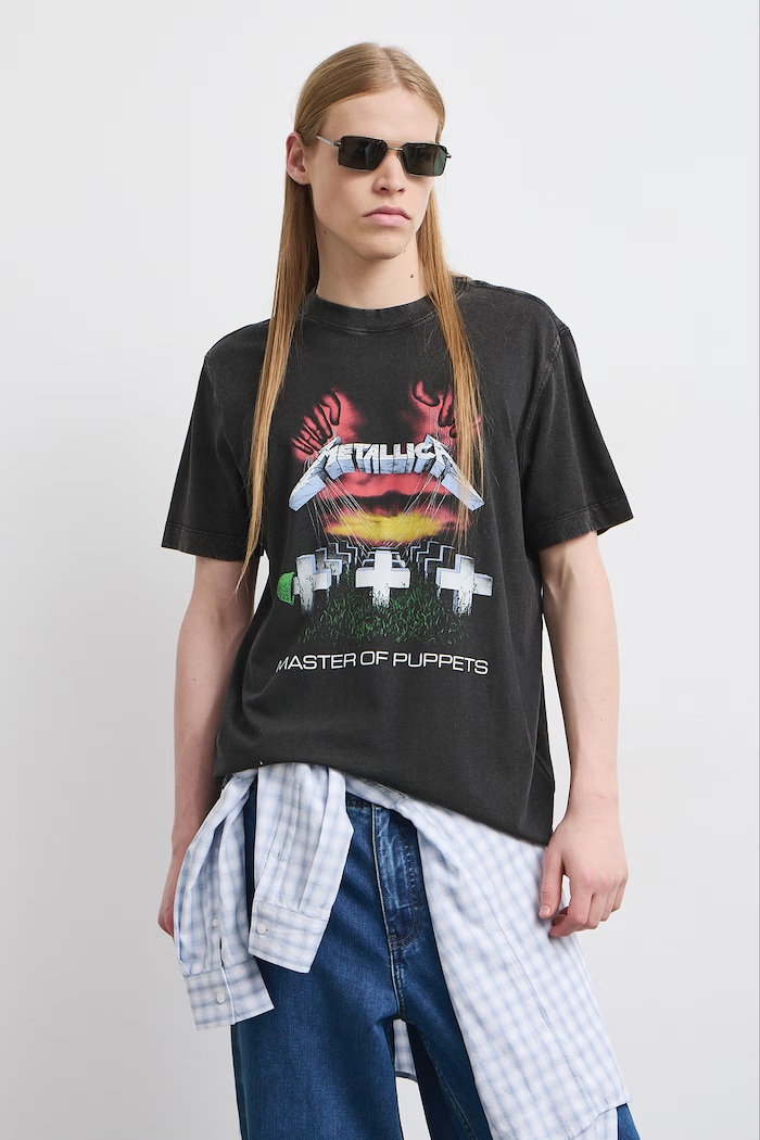 Medicine T-shirt męski bawełniany RW26-TSMA77 czarny RW26