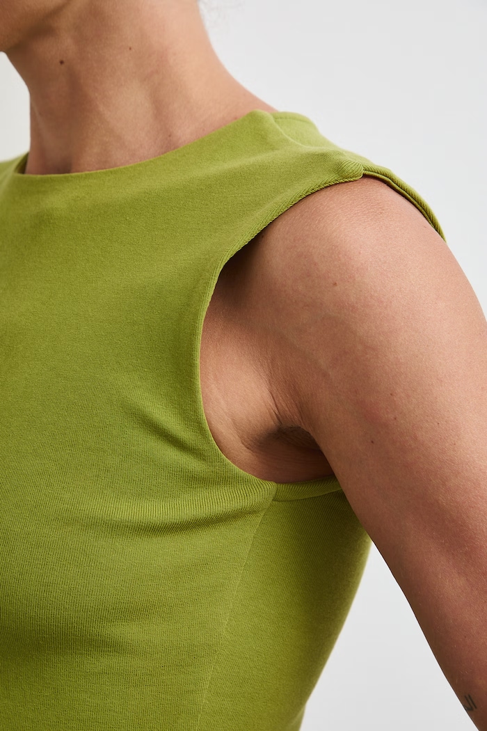 Medicine top damski bawełniany z elastanem RW26-TTD010 zielony