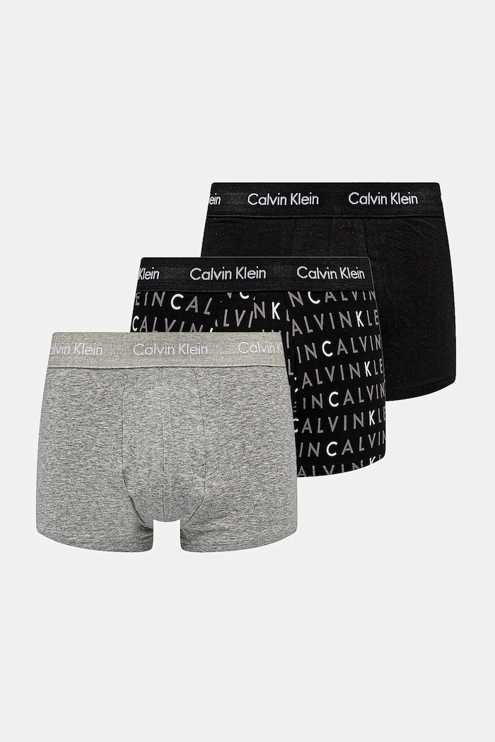 Calvin Klein Underwear - Boxeralsó (3-db) sima fekete U2664G