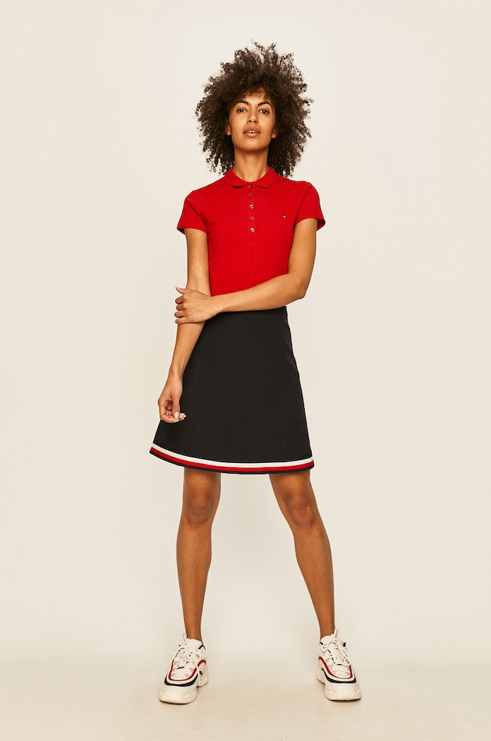 Top Tommy Hilfiger 1M57636661 červená AA00
