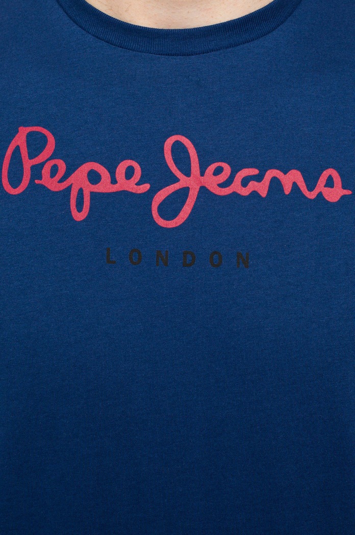 Îmbrăcăminte Pepe Jeans T-shirt Eggo PM500465.. bleumarin