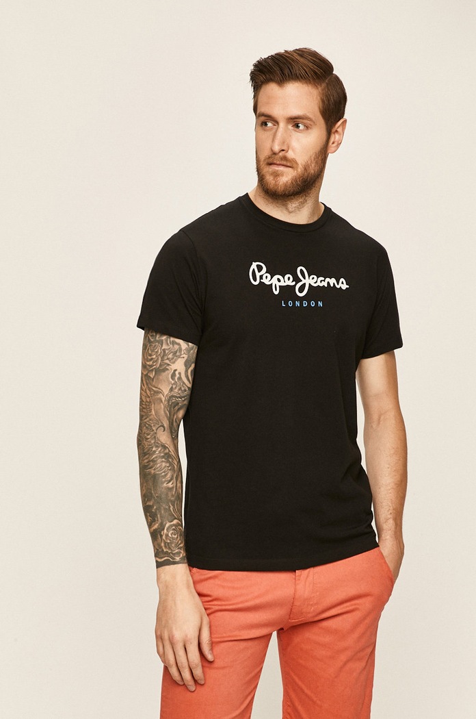 Pepe Jeans - T-shirt Eggo černá PM500465..