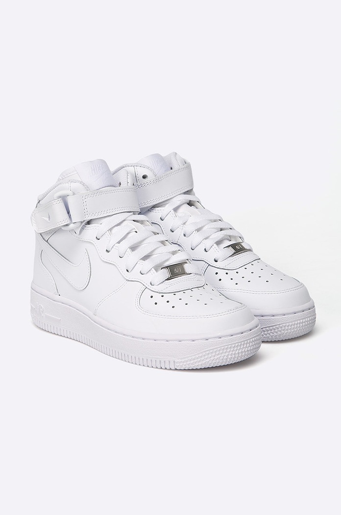 Nike Kids - Dětské boty AIR FORCE 1 MID GS 314195.113 bílá AA00