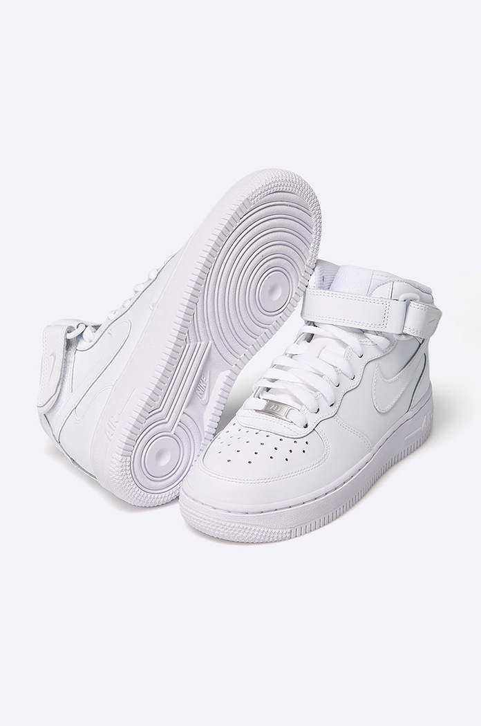 Nike Kids - Dětské boty AIR FORCE 1 MID GS 314195.113 bílá