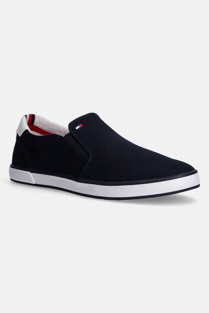 Tommy Hilfiger - Πάνινα παπούτσια H2285ARLOW 403 υφασμάτινο σκούρο μπλε FM0FM00597
