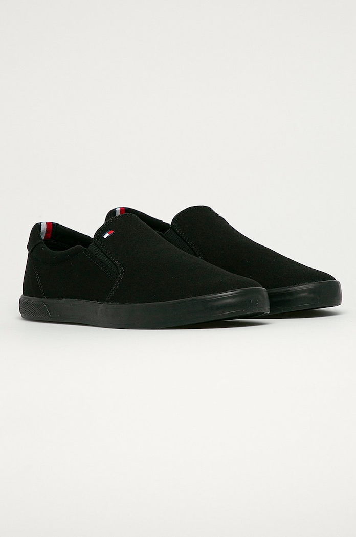 Tommy Hilfiger - Πάνινα παπούτσια H2285ARLOW 403 FM0FM00597 μαύρο SS23
