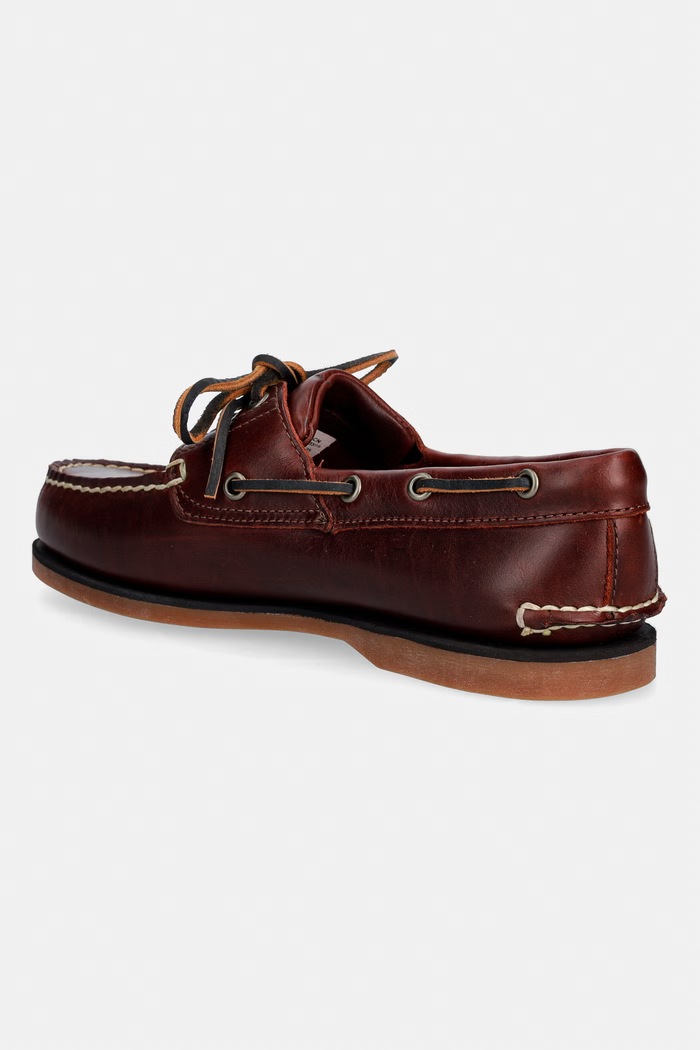 Obuwie Timberland mokasyny męskie skórzane 25077 brązowy