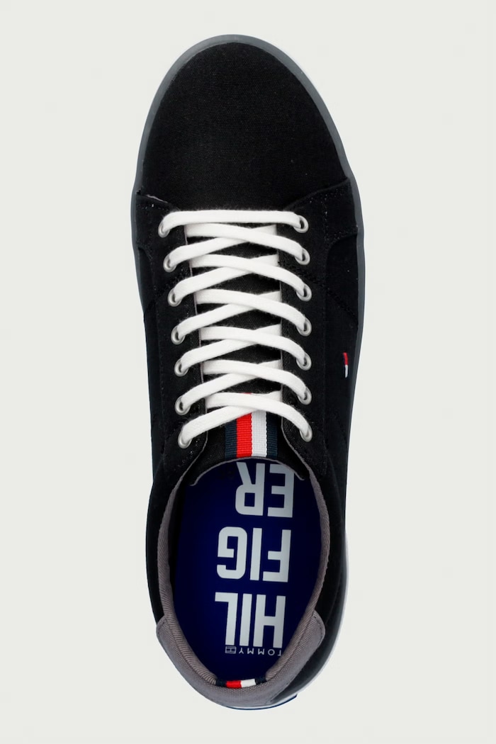 Sneakers da tennista da uomo Tommy Hilfiger FM0FM00596 nero