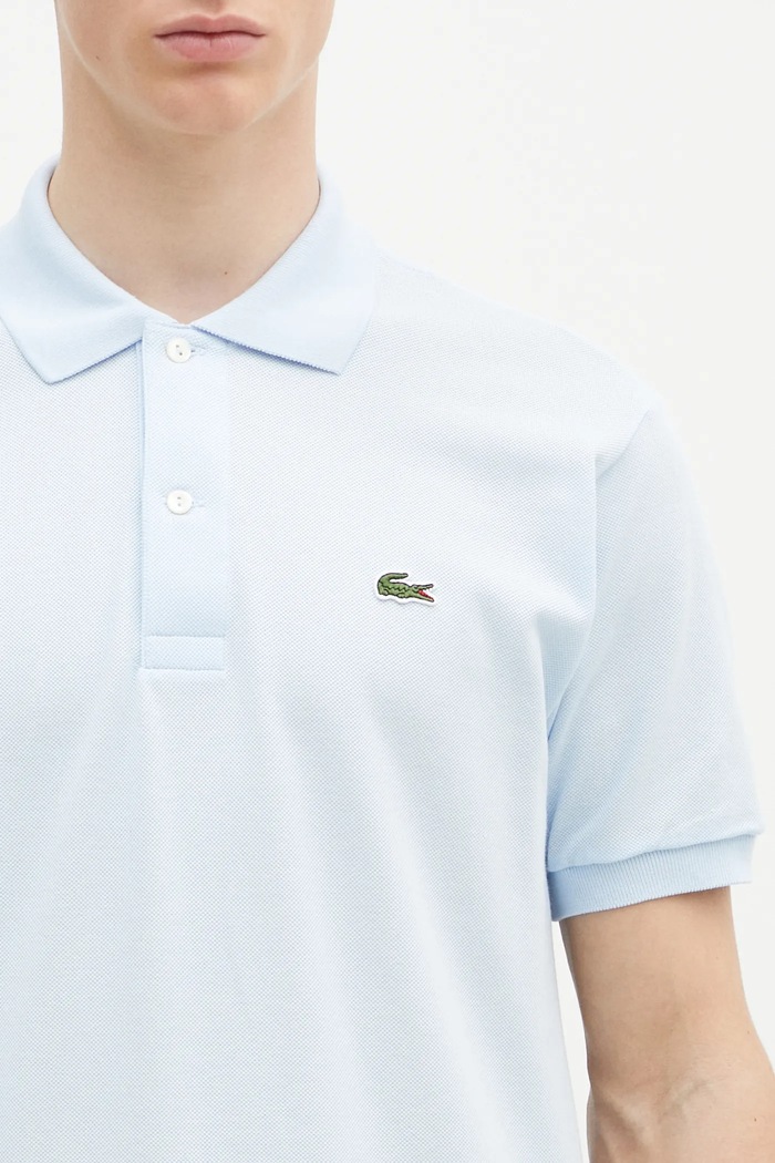 Lacoste polo bawełniane L1212. niebieski L1212.