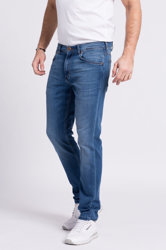 Wrangler - Džíny Greensboro Bright Stroke námořnická modř W15QMU91Q