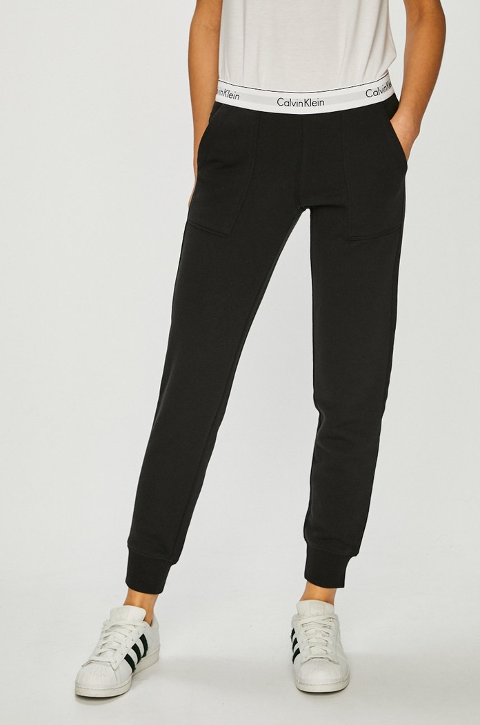 Calvin Klein Jeans - Nadrág melanzs fekete 000QS5716E