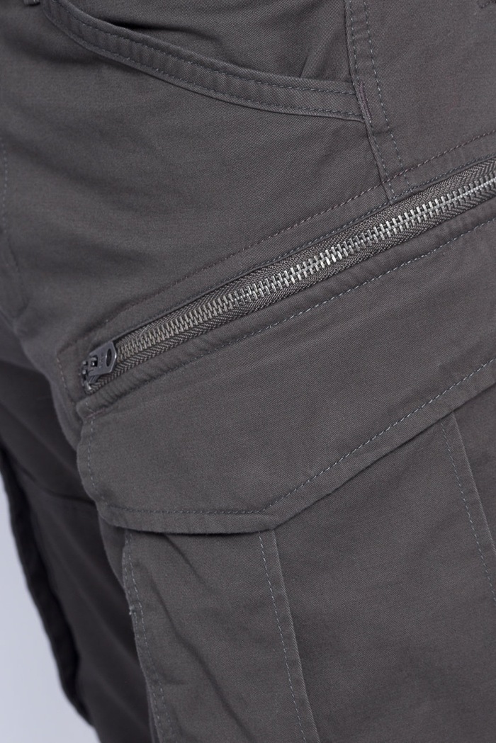 G-Star nohavice cargo pánske bavlnené s elastanom Rovic Zip 3D Regular Tapered zelená D02190.5126.1260